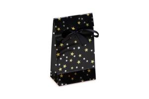 Luxe papieren geschenkzakjes STARS: 12+7x20cm