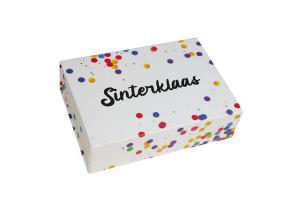 Confetti magneetdoos Sinterklaas: 35x25x10cm