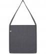 Recycled katoen/polyester tote Sling bag: 36x6x40cm